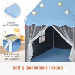 Costway Kids Playhouse Tent Large Castle Fairy Tent Gift W/Star Lights Mat 15 Costway Kids Playhouse Tent Large Castle Fairy Tent Gift W/Star Lights Mat -Costway Store GUEST cbc54a7e c8aa 468a 860c 85fb1a88572e
