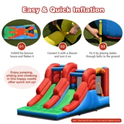 Costway Inflatable Bounce House 3-in-1 Dual Slides Jumping Castle Bouncer Without Blower 15 Costway Inflatable Bounce House 3-in-1 Dual Slides Jumping Castle Bouncer Without Blower -Costway Store GUEST cbdcda8d 69d7 4f95 baec 5df306400bc7