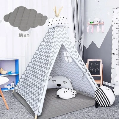 Costway 5.2' Portable Kids' Play Tent Playhouse Sleeping Dome W/ Cushion 2 Costway 5.2' Portable Kids' Play Tent Playhouse Sleeping Dome W/ Cushion - Image 2