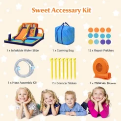 Costway Inflatable Waterslide 4-in-1 Kids Bounce Castle With Splash Pool(With 750W Blower) 16 Costway Inflatable Waterslide 4-in-1 Kids Bounce Castle With Splash Pool(With 750W Blower) -Costway Store GUEST cc80961d b6a2 4753 9637 16a29e4cb394