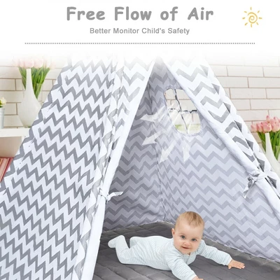 Costway 5.2' Portable Kids' Play Tent Playhouse Sleeping Dome W/ Cushion 7 Costway 5.2' Portable Kids' Play Tent Playhouse Sleeping Dome W/ Cushion - Image 7