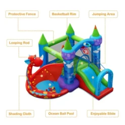 Costway Kids Inflatable Bounce House Dragon Jumping Slide Bouncer Castle W/ 750W Blower 13 Costway Kids Inflatable Bounce House Dragon Jumping Slide Bouncer Castle W/ 750W Blower -Costway Store GUEST ce63cdcc 2e59 4130 b4cf 86faac596b9b