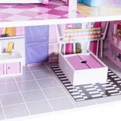 Costway 28'' Pink Dollhouse W/ Furniture Gliding Elevator Rooms 3 Levels Young Girls Toy 15 Costway 28'' Pink Dollhouse W/ Furniture Gliding Elevator Rooms 3 Levels Young Girls Toy -Costway Store GUEST d02d1b93 ab20 43ad bfbf 77b8b971410c