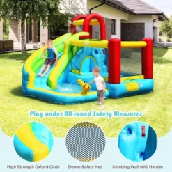 Costway Inflatable Kids Water Slide Jumper Bounce House Splash Water Pool W/ 480W Blower 12 Costway Inflatable Kids Water Slide Jumper Bounce House Splash Water Pool W/ 480W Blower -Costway Store GUEST d1d845ea dd64 4d88 a4a1 2351ac6ada88