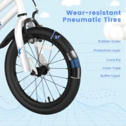 Costway 16'' Kid's Bike With Removable Training Wheels & Basket For 4-7 Years Old White/Blue/Red/Skyblue 19 Costway 16'' Kid's Bike With Removable Training Wheels & Basket For 4-7 Years Old White/Blue/Red/Skyblue -Costway Store GUEST d269cfea 0180 4851 8211 bc29000e99c4