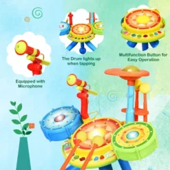 Kids Electric Jazz Drum Set Musical Instrument W/ Stool Mic & LED Light 14 Kids Electric Jazz Drum Set Musical Instrument W/ Stool Mic & LED Light -Costway Store GUEST d28c2b69 6cbf 4981 a16f c62915690de8