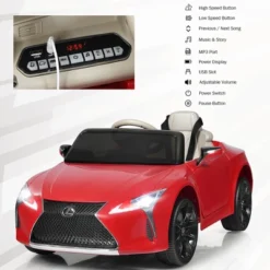 Costway 12V Kids Ride On Car Lexus LC500 Licensed Remote Control Electric Vehicle Red 14 Costway 12V Kids Ride On Car Lexus LC500 Licensed Remote Control Electric Vehicle Red -Costway Store GUEST d29bdac3 814d 453d 9f30 5314999c464c