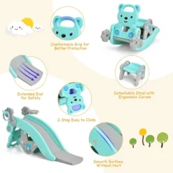 Costway Baby Rocking Horse Slide Set 4-in-1 Kids Swing Toys W/Basketball Hoop Ferrule GreenPink 17 Costway Baby Rocking Horse Slide Set 4-in-1 Kids Swing Toys W/Basketball Hoop Ferrule GreenPink -Costway Store GUEST d3443d0a b082 43c9 869a ff09eb5065c4