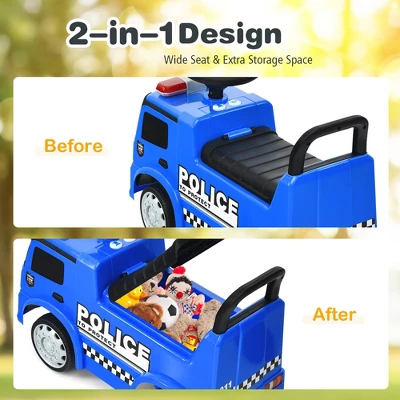 Costway Kids Ride On Push Police Car Licensed Mercedes Benz Push And Ride Racer 7 Costway Kids Ride On Push Police Car Licensed Mercedes Benz Push And Ride Racer - Image 7