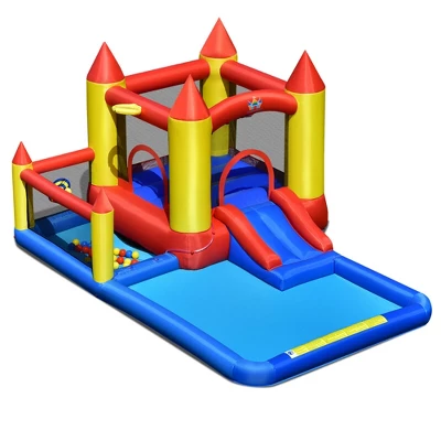 Costway Inflatable Water Slide Castle Kids Bounce House Indoor & Outdoor Without Blower 9 Costway Inflatable Water Slide Castle Kids Bounce House Indoor & Outdoor Without Blower - Image 9
