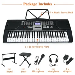 Costway Sonart 61-Key Electronic Keyboard Piano Starter Set Toy W/Stand Bench Headphones 15 Costway Sonart 61-Key Electronic Keyboard Piano Starter Set Toy W/Stand Bench Headphones -Costway Store GUEST d4c62342 70d1 49a6 a22c 416a7bc46a9f