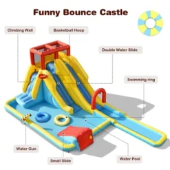 Costway Inflatable Dual Slide Water Park Climbing Bouncer W/ 735W Blower 16 Costway Inflatable Dual Slide Water Park Climbing Bouncer W/ 735W Blower -Costway Store GUEST d539d05a 4e43 47dc 9c3e 454c033ee127