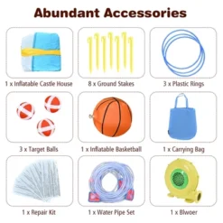 Costway Inflatable Water Slide Park Bounce House Climbing Wall W/ 750W Blower 17 Costway Inflatable Water Slide Park Bounce House Climbing Wall W/ 750W Blower -Costway Store GUEST d697b083 50a7 4e32 9a2e bb92bb497b49