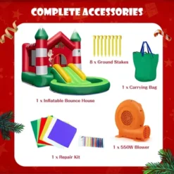 Costway Christmas-Theme Inflatable Bounce House W/ 550W Blower Christmas Gift For Kids 17 Costway Christmas-Theme Inflatable Bounce House W/ 550W Blower Christmas Gift For Kids -Costway Store GUEST d8be7c95 a413 492d 8faa f9f7a98ed481