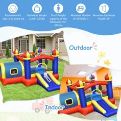 Costway Inflatable Castle Kids Bounce House W/ Slide Jumping & Playhouse Blower Excluded 12 Costway Inflatable Castle Kids Bounce House W/ Slide Jumping & Playhouse Blower Excluded -Costway Store GUEST d9d5324d 48b0 44fb b8fc 04d4720e2edd
