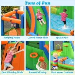Costway Inflatable Water Slide Giant Bounce Castle W/Dual Climbing Walls Blower Excluded 10 Costway Inflatable Water Slide Giant Bounce Castle W/Dual Climbing Walls Blower Excluded -Costway Store GUEST d9fd04d8 2c73 4458 89b6 93273a248e0c