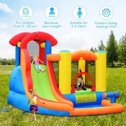 Costway Inflatable Bounce House Kid Water Splash Pool Slide Jumping Castle W/740W Blower 12 Costway Inflatable Bounce House Kid Water Splash Pool Slide Jumping Castle W/740W Blower -Costway Store GUEST da0f91ad 9c4c 4d5f a4ff 9f29de4a15a3