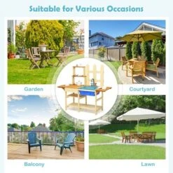 Costway Kid's Wooden Mud Kitchen Pretend Cook Playset Toy For Children 12 Costway Kid's Wooden Mud Kitchen Pretend Cook Playset Toy For Children -Costway Store GUEST da218fd9 52bf 47d3 ba69 c79c924a7077