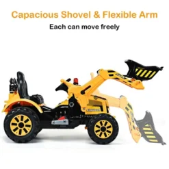 Costway 12V Battery Powered Kids Ride On Excavator Truck W/ Front Loader Digger Yellow 12 Costway 12V Battery Powered Kids Ride On Excavator Truck W/ Front Loader Digger Yellow -Costway Store GUEST da455576 a901 4439 bc84 83674278f0ba