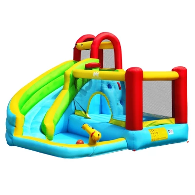 Costway Inflatable Kids Water Slide Jumper Bounce House Splash Water Pool W/ 735W Blower 3 Costway Inflatable Kids Water Slide Jumper Bounce House Splash Water Pool W/ 735W Blower - Image 3