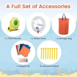 Costway Inflatable Water Slide Park Pirate Theme Bouncer Playhouse Castle With 735W Blower 16 Costway Inflatable Water Slide Park Pirate Theme Bouncer Playhouse Castle With 735W Blower -Costway Store GUEST db15709b 707b 43ef a138 89872beea148