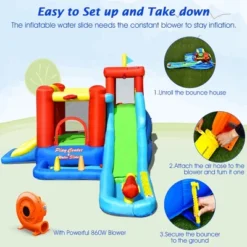 Costway 9-in-1 Inflatable Water Slide Kids Bounce Castle Giant Water Park W/ 860W Blower 16 Costway 9-in-1 Inflatable Water Slide Kids Bounce Castle Giant Water Park W/ 860W Blower -Costway Store GUEST db6994bf 37f5 4fe5 91a6 492a845a7f84