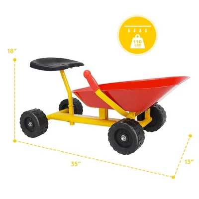 8''Heavy Duty Kids Ride-on Sand Dumper Front Tipping W 4 Wheels Sand Toy Gift 7 8''Heavy Duty Kids Ride-on Sand Dumper Front Tipping W 4 Wheels Sand Toy Gift - Image 7