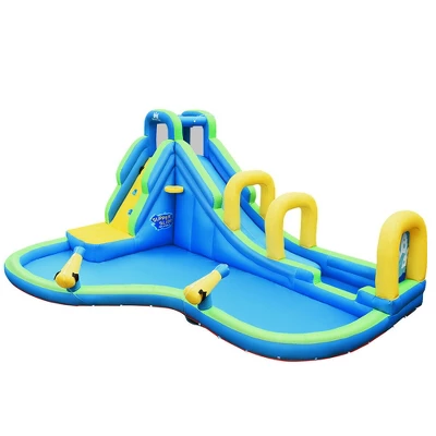 Costway Inflatable Water Slide Kids Bounce House Castle Splash Pool Without Blower 9 Costway Inflatable Water Slide Kids Bounce House Castle Splash Pool Without Blower - Image 9
