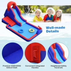 Costway Inflatable Water Slide Park W/ Climb Slide Pool & 2 Swim Rings Blower Excluded 14 Costway Inflatable Water Slide Park W/ Climb Slide Pool & 2 Swim Rings Blower Excluded -Costway Store GUEST de069418 bca7 453b a39f dd535b697e9e