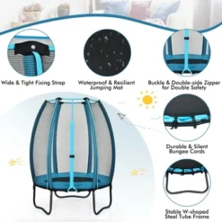 Costway 4ft Kids Trampoline Recreational Bounce Jumper W/Enclosure Net Outdoor Indoor 14 Costway 4ft Kids Trampoline Recreational Bounce Jumper W/Enclosure Net Outdoor Indoor -Costway Store GUEST de1854eb a189 4f60 9253 379b12c6130e