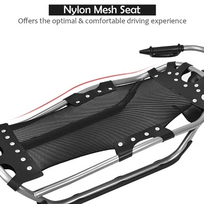Costway Snow Racer Sled Textured Grip Handles Mesh Seat Snow Slider 5 Costway Snow Racer Sled Textured Grip Handles Mesh Seat Snow Slider - Image 5