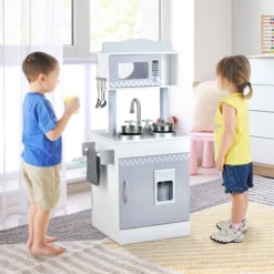 Costway Kids Kitchen PlaySet Pretend Wooden Play Kitchen With IceDispenser&Stovefor Toddler 11 Costway Kids Kitchen PlaySet Pretend Wooden Play Kitchen With IceDispenser&Stovefor Toddler -Costway Store GUEST de67e130 9d53 4afa ac81 2e3cd9383c55