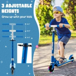 Costway Folding Adjustable Height Kids Toy Kick Scooter Rear Brake 2 Flashing Wheels 14 Costway Folding Adjustable Height Kids Toy Kick Scooter Rear Brake 2 Flashing Wheels -Costway Store GUEST de94e4c4 7414 4109 8c58 844eeec8c45b