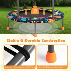 Costway 36'' Mini Toddler Trampoline W/LED Bluetooth Speaker Detachable Handle Kids Gifts 13 Costway 36'' Mini Toddler Trampoline W/LED Bluetooth Speaker Detachable Handle Kids Gifts -Costway Store GUEST e1233186 f3aa 4dc5 975d 0023abffd708