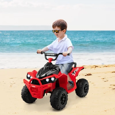Costway 12V Battery Powered Kids Ride On ATV Electric 4-Wheeler Quad Car With MP3 & Light 2 Costway 12V Battery Powered Kids Ride On ATV Electric 4-Wheeler Quad Car With MP3 & Light - Image 2