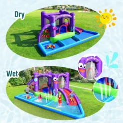 Costway Inflatable Water Slide Castle Kids Bounce House W/ Octopus Style & 750W Blower 11 Costway Inflatable Water Slide Castle Kids Bounce House W/ Octopus Style & 750W Blower -Costway Store GUEST e3d10eb9 7396 4bb0 887d af3a190a03af