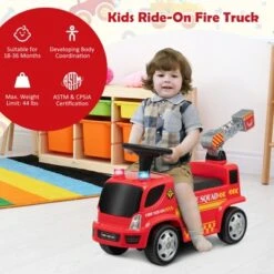 Costway Kids Ride On Fire Truck Foot-to-Floor Sliding Push Car W/ Music & Bubble Maker 12 Costway Kids Ride On Fire Truck Foot-to-Floor Sliding Push Car W/ Music & Bubble Maker -Costway Store GUEST e417b32d 729e 4280 8b84 85a5033e62a2