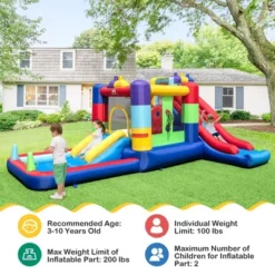 Costway Mutifunctional Kids Infalatable Bounce Castle With 50 Ocean Balls & 735W Blower 12 Costway Mutifunctional Kids Infalatable Bounce Castle With 50 Ocean Balls & 735W Blower -Costway Store GUEST e5b8ecfd b8c6 45f0 8ebe 499e3795f192