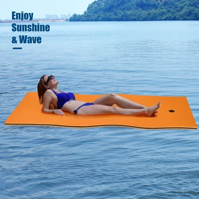 Costway 3-Layer Tear-proof Water Mat Floating Pad Island Water Sports Relaxing 1 Costway 3-Layer Tear-proof Water Mat Floating Pad Island Water Sports Relaxing