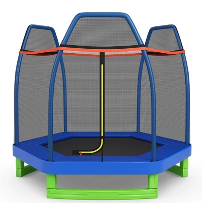 Costway 7FT Kids Trampoline Outdoor Indoor Recreational Bounce Jumper ASTM Approved 9 Costway 7FT Kids Trampoline Outdoor Indoor Recreational Bounce Jumper ASTM Approved - Image 9