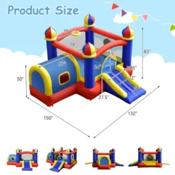 Costway Inflatable Castle Kids Bounce House W/ Slide Jumping & Playhouse Blower Excluded 11 Costway Inflatable Castle Kids Bounce House W/ Slide Jumping & Playhouse Blower Excluded -Costway Store GUEST e818b28d 6e62 411a bda1 f2bcfbd308f8