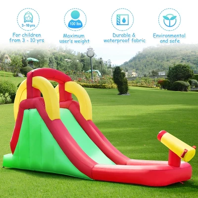 Costway Inflatable Water Slide Bounce House Bouncer Kids Jumper Climbing With 550W Blower 4 Costway Inflatable Water Slide Bounce House Bouncer Kids Jumper Climbing With 550W Blower - Image 4