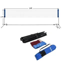 Costway Portable 13.8'x5' Badminton Beach Volleyball Tennis Training Net W/ Carrying Bag 13 Costway Portable 13.8'x5' Badminton Beach Volleyball Tennis Training Net W/ Carrying Bag -Costway Store GUEST e898ba33 e1cc 4b23 b2e6 b74a32ea8012