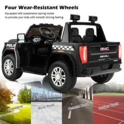 Costway 12V Licensed GMC Kids Ride On Police Car 2-Seater Truck W/Remote Control & Music 15 Costway 12V Licensed GMC Kids Ride On Police Car 2-Seater Truck W/Remote Control & Music -Costway Store GUEST eaebfb09 caf1 429e b42a 2f7e63d1d98d