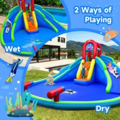 Costway Inflatable Waterslide Wet & Dry Bounce House W/Upgraded Handrail Blower Excluded 11 Costway Inflatable Waterslide Wet & Dry Bounce House W/Upgraded Handrail Blower Excluded -Costway Store GUEST eceec058 a386 4a00 9dbf aebaf06b80a8