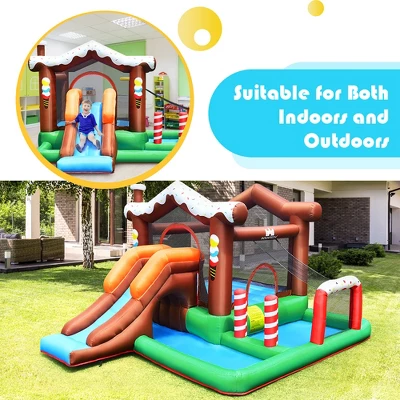 Costway Inflatable Bouncer Snow House Jump ClimbingSlide Ball Pit W/ Tunnel & Blower 7 Costway Inflatable Bouncer Snow House Jump ClimbingSlide Ball Pit W/ Tunnel & Blower - Image 7