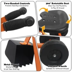 Costway Heavy Duty Kid Ride-on Sand Digger Digging Scooper Excavator For Sand Toy 12 Costway Heavy Duty Kid Ride-on Sand Digger Digging Scooper Excavator For Sand Toy -Costway Store GUEST efe6ba4c c86c 474e a563 48599d8a13ca