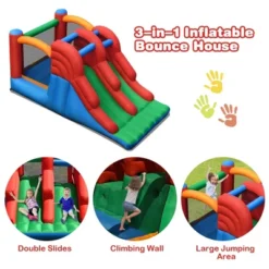 Costway Inflatable Bounce House 3-in-1 Dual Slides Jumping Castle Bouncer W/ 550W Blower 14 Costway Inflatable Bounce House 3-in-1 Dual Slides Jumping Castle Bouncer W/ 550W Blower -Costway Store GUEST f015d959 e1f5 4b21 8c47 0dfc4f7ddaa2