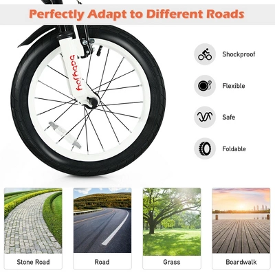 Costway 16'' Kids Bike Toddlers Adjustable Freestyle Bicycle W/ Training Wheels 5 Costway 16'' Kids Bike Toddlers Adjustable Freestyle Bicycle W/ Training Wheels - Image 5