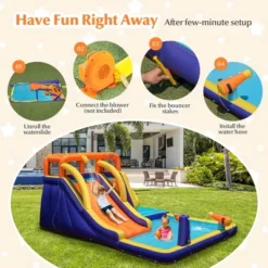 Costway Inflatable Waterslide 4-in-1 Kids Bounce Castle With Splash Pool(With 750W Blower) 15 Costway Inflatable Waterslide 4-in-1 Kids Bounce Castle With Splash Pool(With 750W Blower) -Costway Store GUEST f2be08eb 2efc 4a9a 85d6 9b1a9bdd2c88